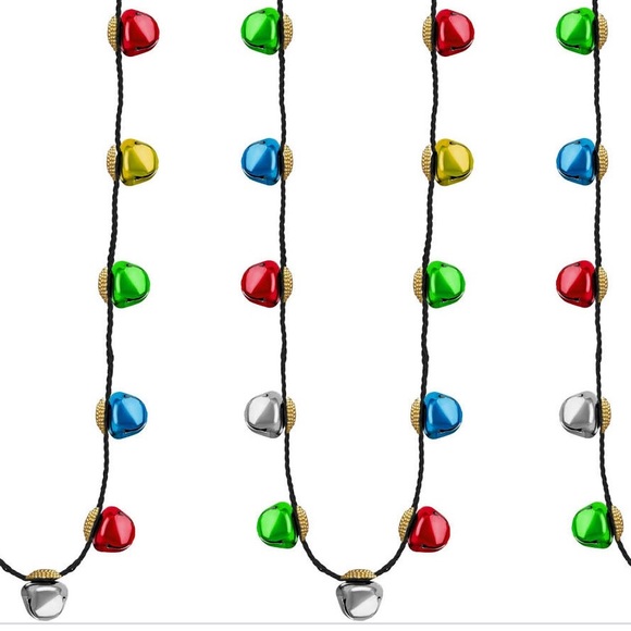 Jingle bell light up necklace - Picture 3 of 5